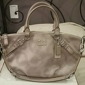 Coach handbag in sand color